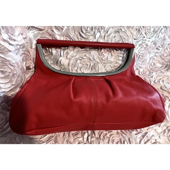 A|X Armani Exchange, Leather Hand Bag with silver hardware, preowned - Picture 1 of 8